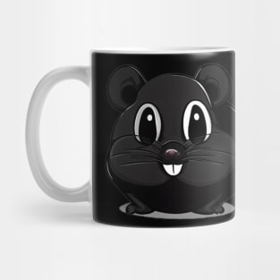 Black hamster Mug